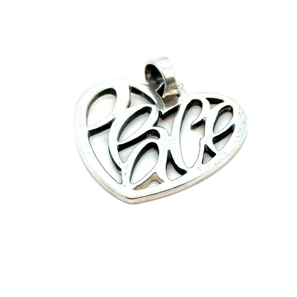 Retired‎ James Avery Peace Heart Pendant